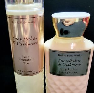 B&B Snowflakes and Cashmere Mist & Lotion